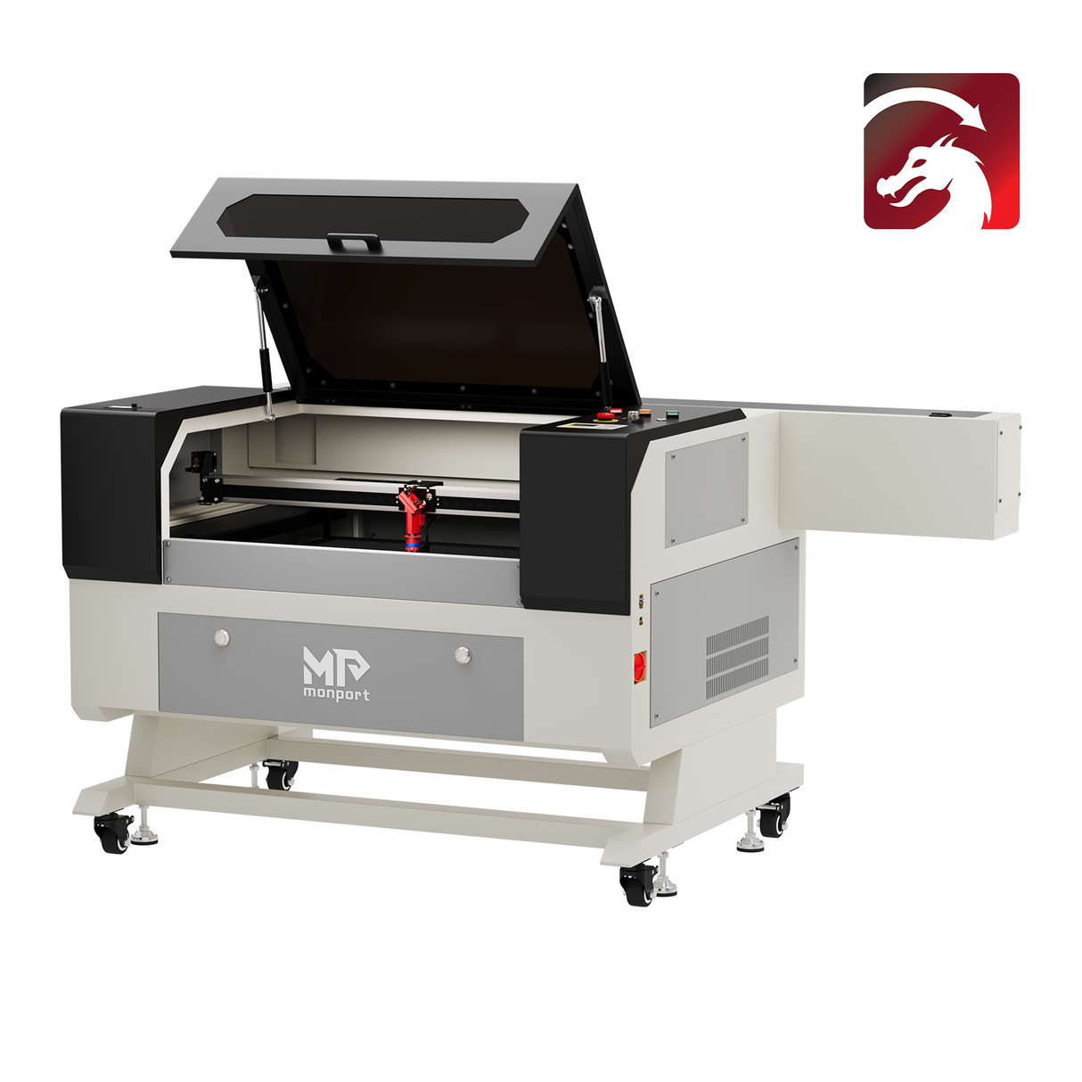 Smussatrici e tagliatrici a raggio da 100W a CO2 (500x700mm), rinforzate e montate automaticamente