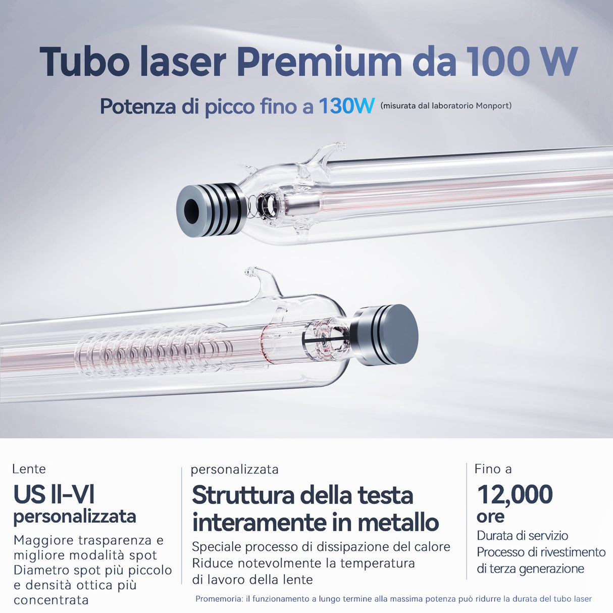 Monport Effi 10S versione aggiornata Macchina per incisione e taglio laser CO2 da 100W con funzione di messa a fuoco automatica e refrigeratore d'acqua integrato