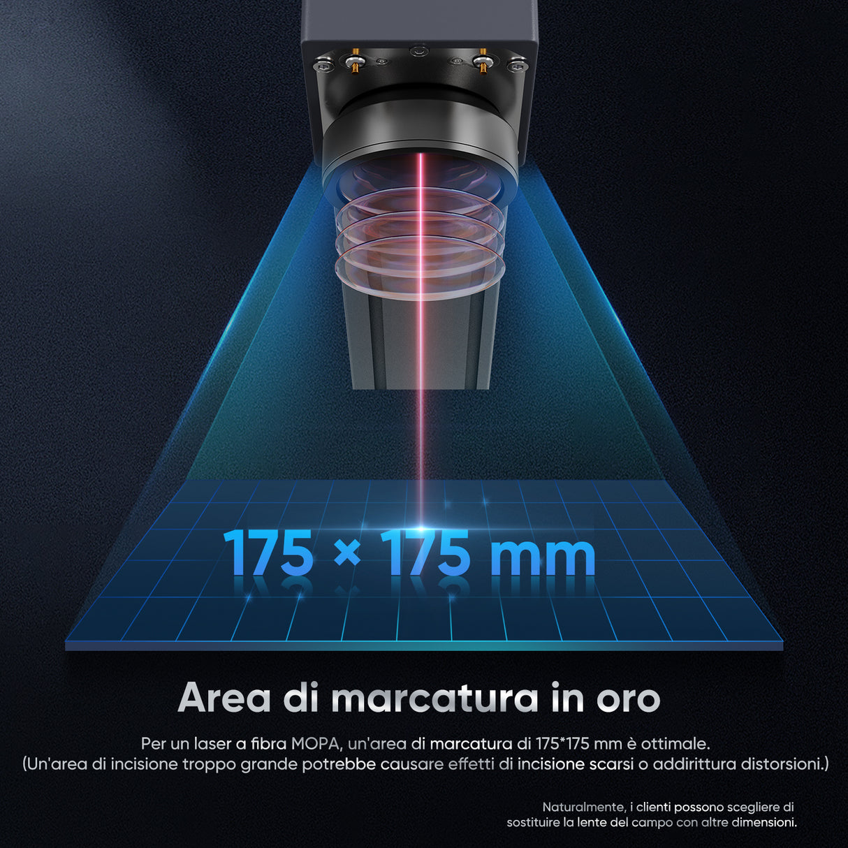 Monport GM 30W Incisore e marcatore laser in fibra MOPA integrato