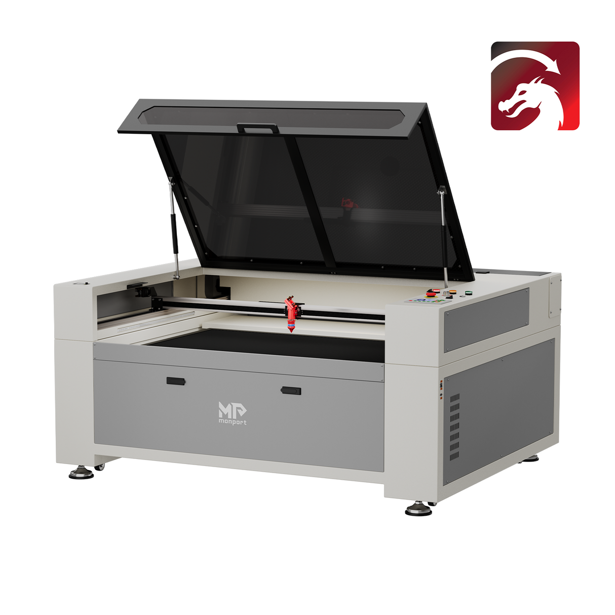 Monport 130W CO2 Impianto laser per intaglio e tagliatrice (1300 x 900 mm)