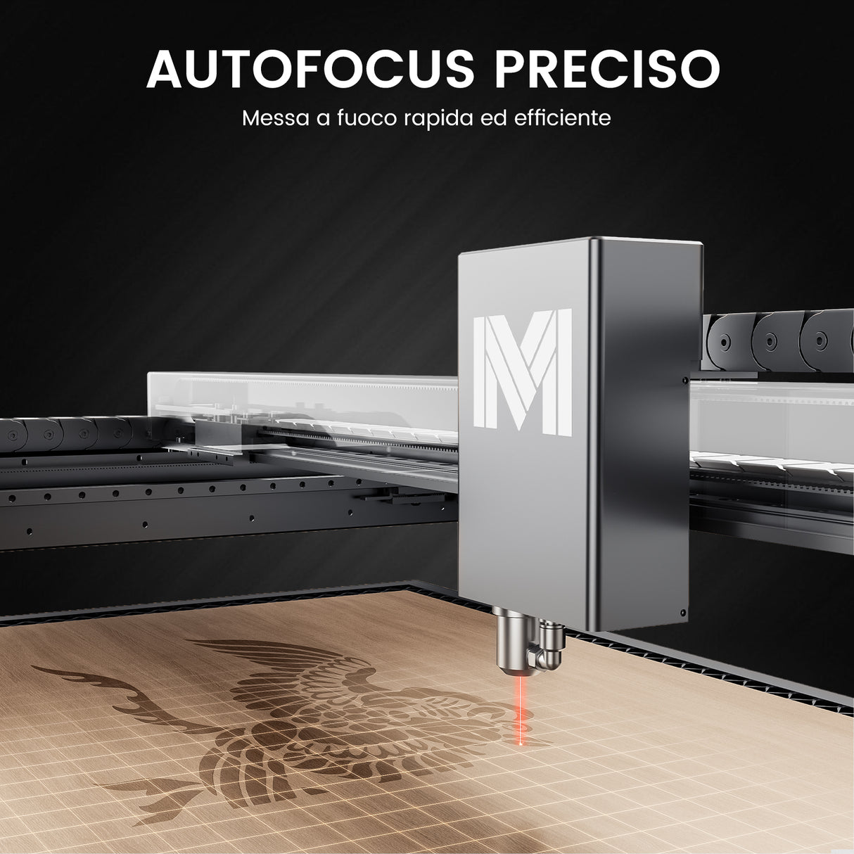 Monport Mega: la prima macchina da incisione da tavolo intelligente da 70W al mondo