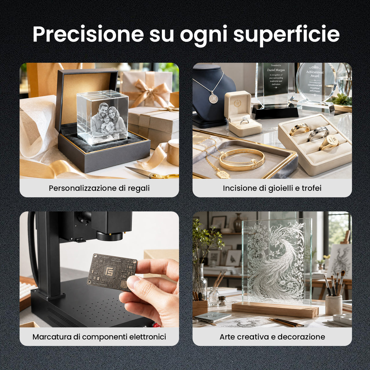 Monport UV Pro 10W Laser UV per incisione e marcatura | Incisione interna 3D su cristallo