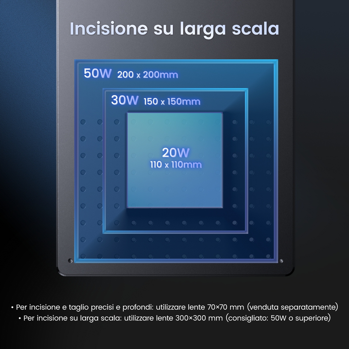 Incisore e marcatore laser a fibra ottica Monport GT 30W con messa a fuoco automatica (5.9“ x 5.9”)