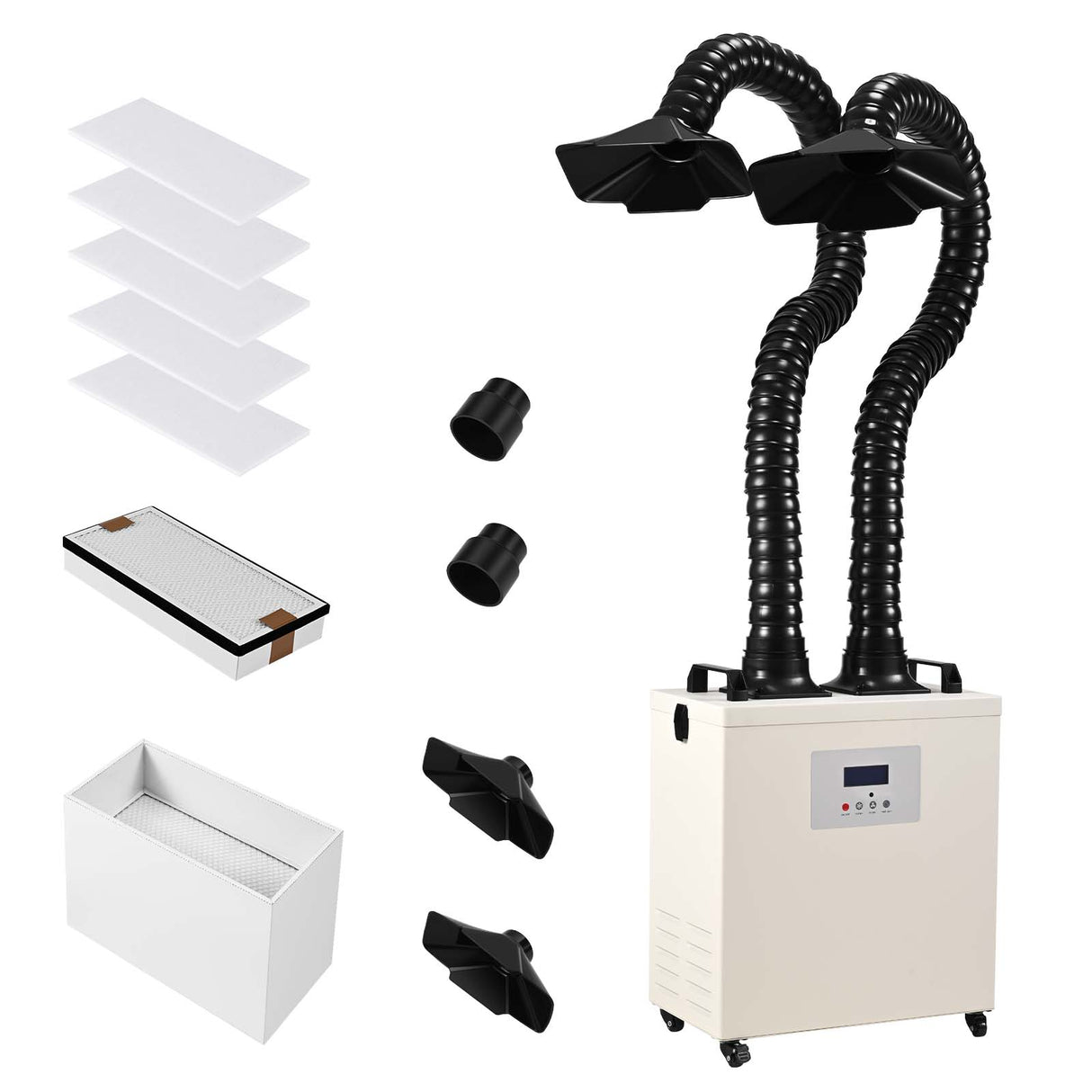 Estrazione laser a doppia porta Monport da 220W con filtro a 3 strati per incisori laser a CO2 e fibra