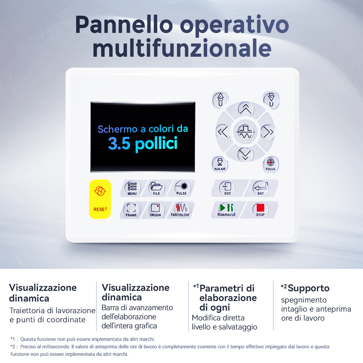 Monport Effi 10S versione aggiornata Macchina per incisione e taglio laser CO2 da 100W con funzione di messa a fuoco automatica e refrigeratore d'acqua integrato