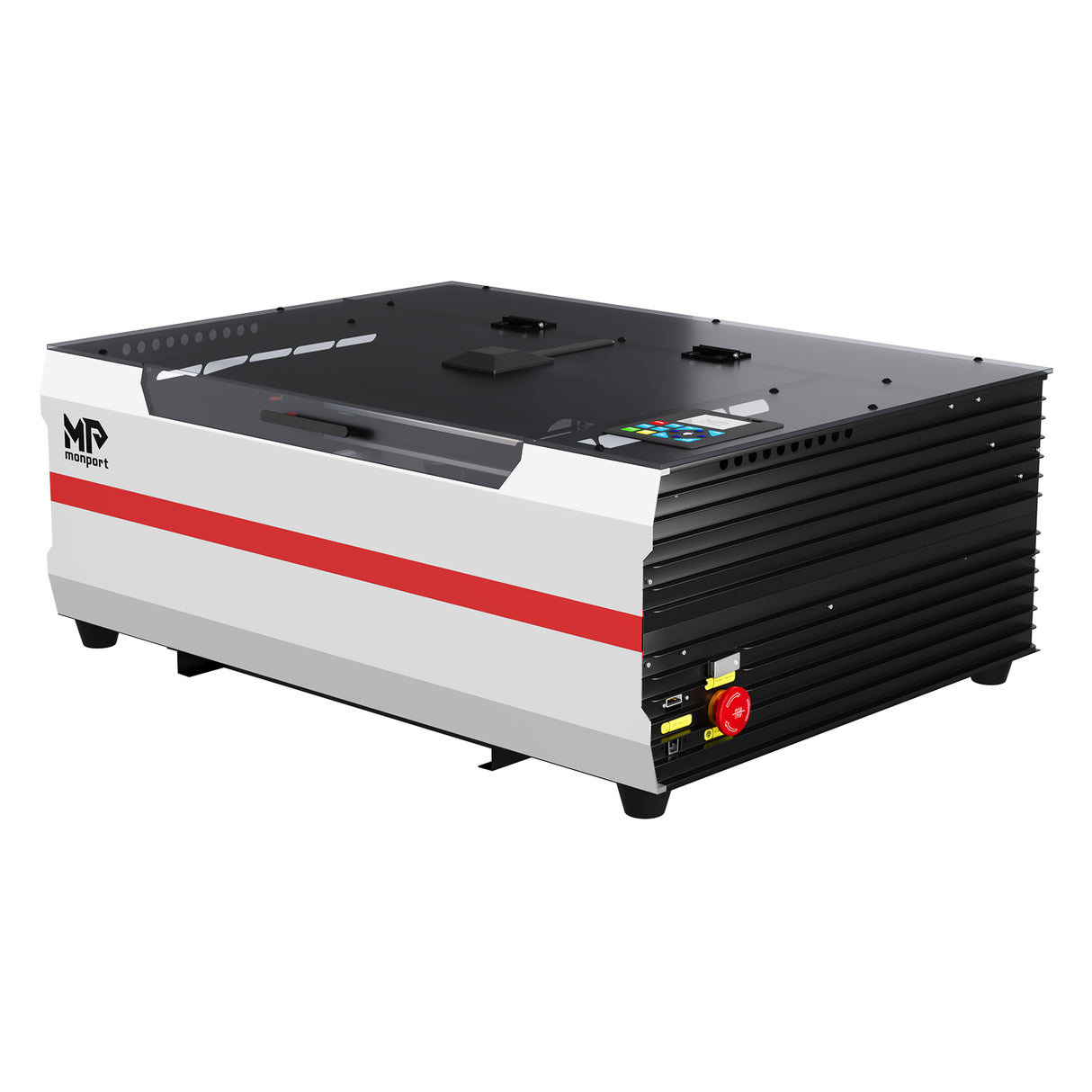 Monport Reno45 Pro Vision 45W Incisore e Cutter CO2 da Scrivania (16" X 12") con Fotocamera HD da 8MP e Messa a Fuoco Automatica Assistita Magneticamente