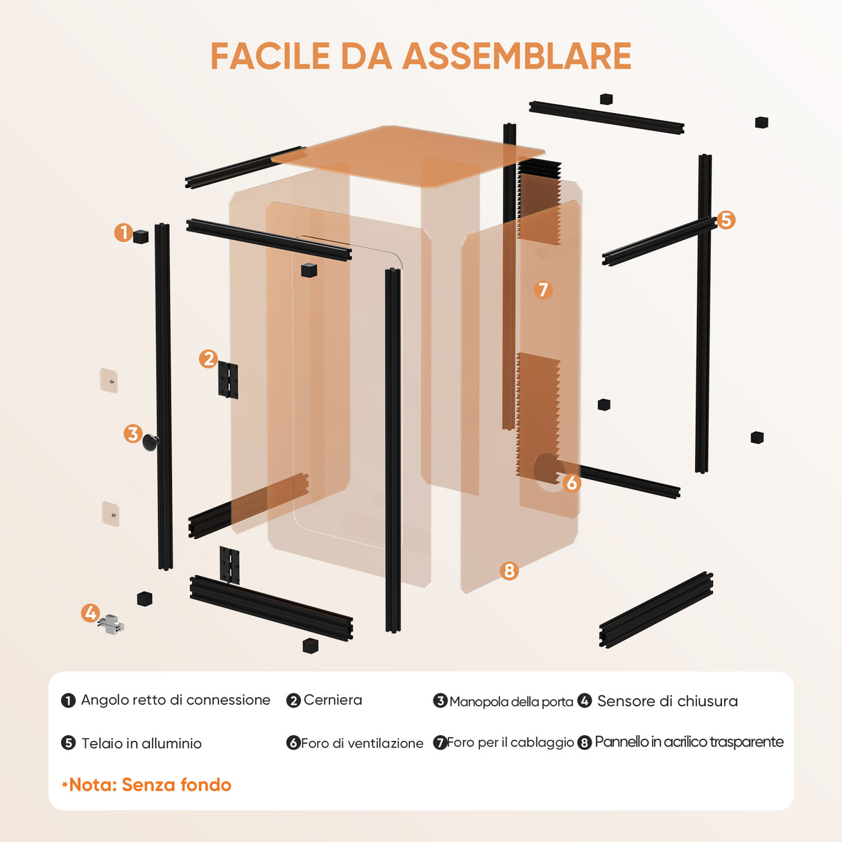 Contenitore per incisore laser Monport per laser a fibra GQ e GPro (con interruttore di protezione della porta)