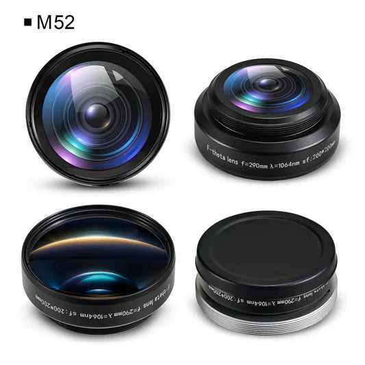 Monport F-theta M52 200mm*200mm lente di ricambio per incisore laser in fibra