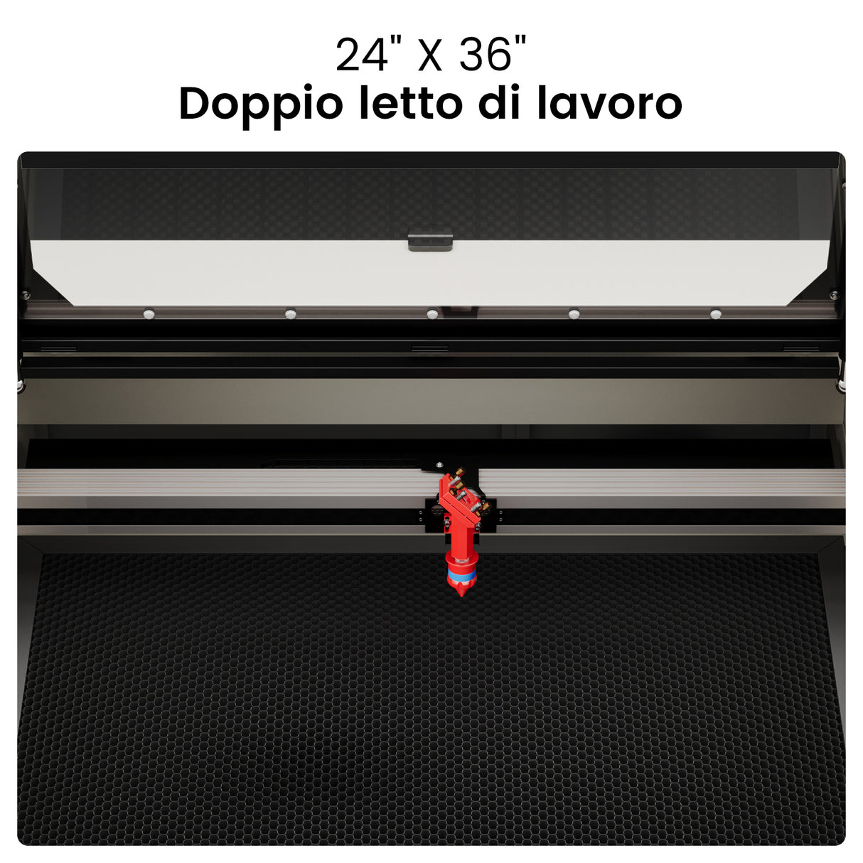 80W CO2 integrato con un sistema di refrigerazione ad acqua (900 x 600mm)