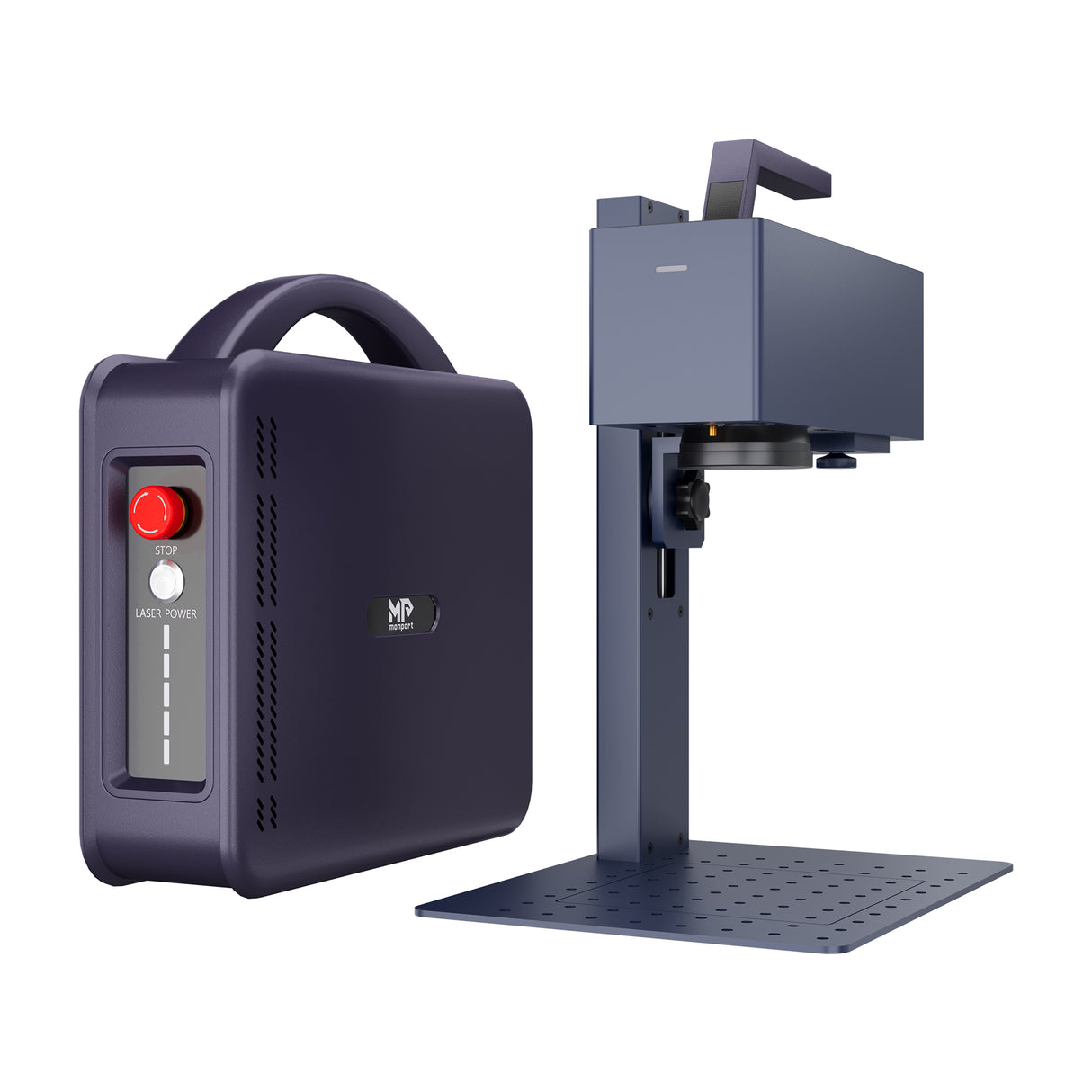 Monport 20W Portable Mini Fiber Laser Engraver per la marcatura a colori del metallo