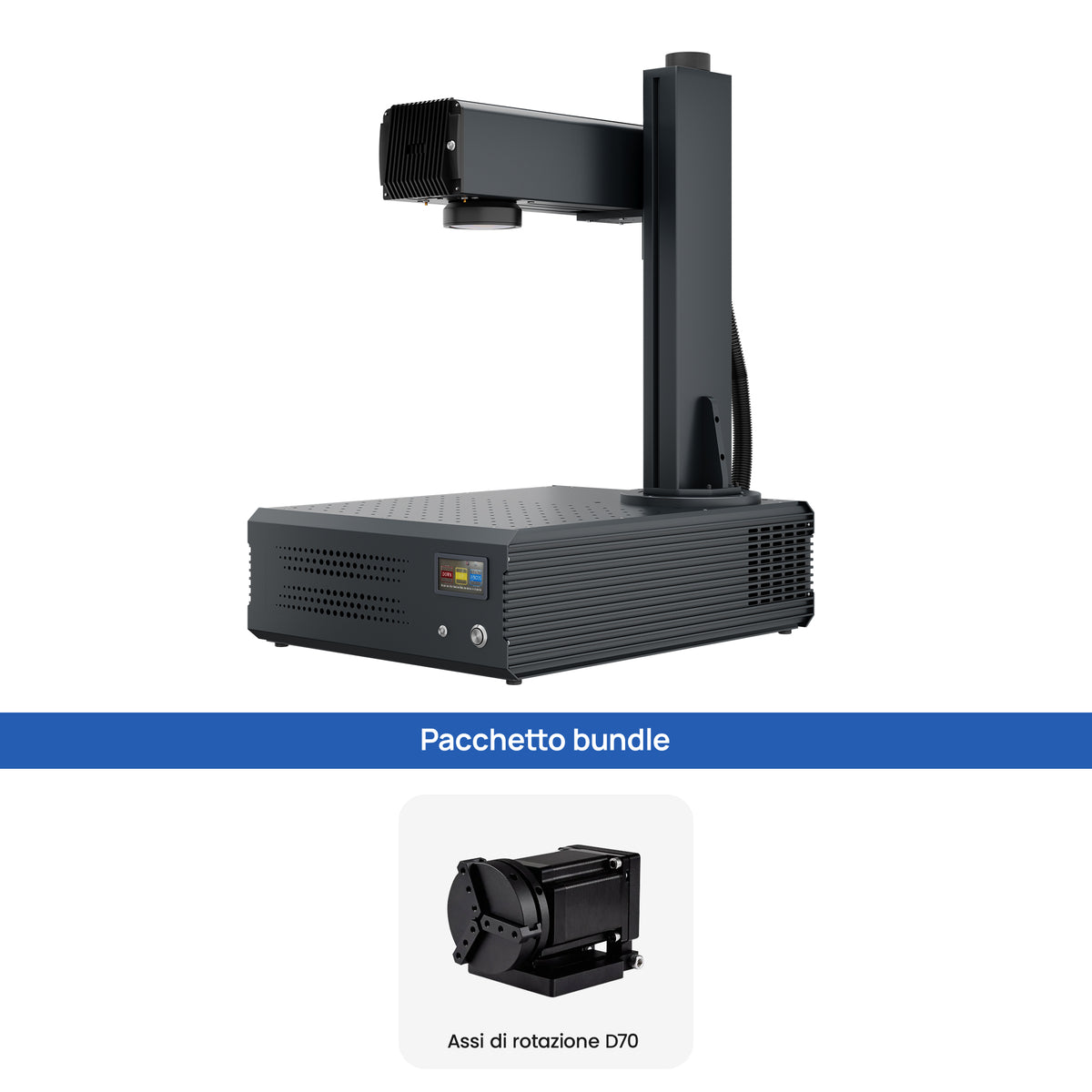 Monport GA migliora la macchina di incisione e di marker con un laser a fibre ottiche MOPA integrato a 100W con connessioni automatiche