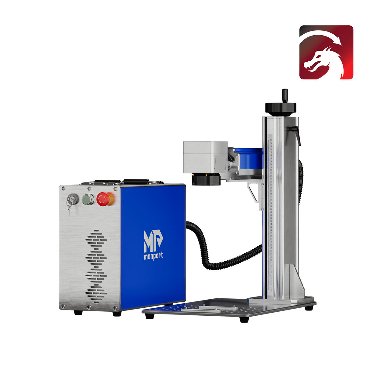 Macchina per incisione e marker laser a fibre ottiche Monport 30W(5.9 "x 5.9")