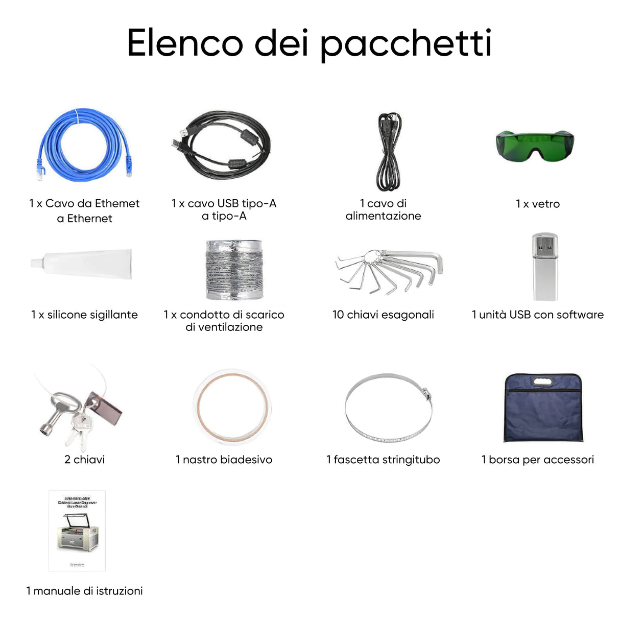 Monport 130W CO2 Impianto laser per intaglio e tagliatrice (1300 x 900 mm)