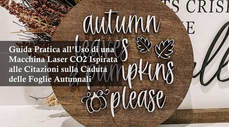 Guida Pratica all’Uso di una Macchina Laser CO2 Ispirata alle Citazioni sulla Caduta delle Foglie Autunnali