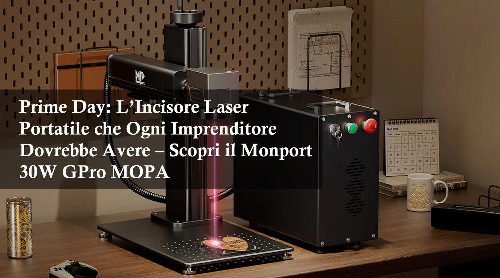 Prime Day: L’Incisore Laser Portatile che Ogni Imprenditore Dovrebbe Avere – Scopri il Monport 30W GPro MOPA