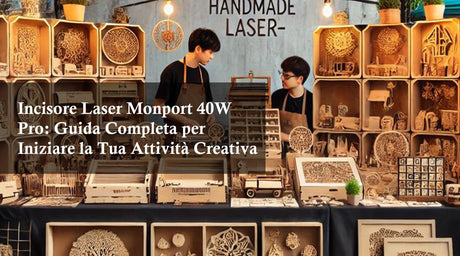 Incisore Laser Monport 40W Pro: Guida Completa per Iniziare la Tua Attività Creativa