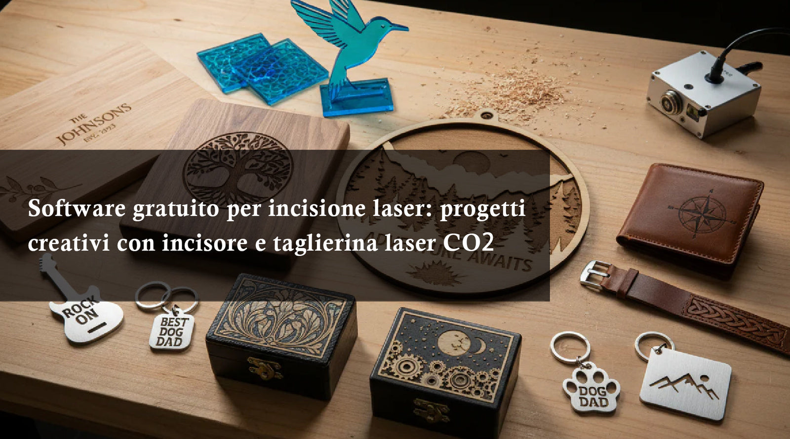 Software gratuito per incisione laser: progetti creativi con incisore e taglierina laser CO₂
