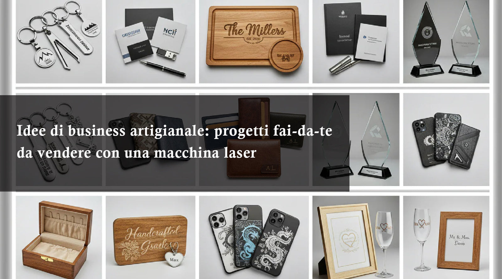 Idee di business artigianale: progetti fai-da-te da vendere con una macchina laser