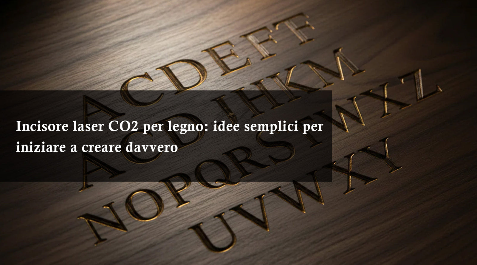 Incisore laser CO2 per legno: idee semplici per iniziare a creare davvero