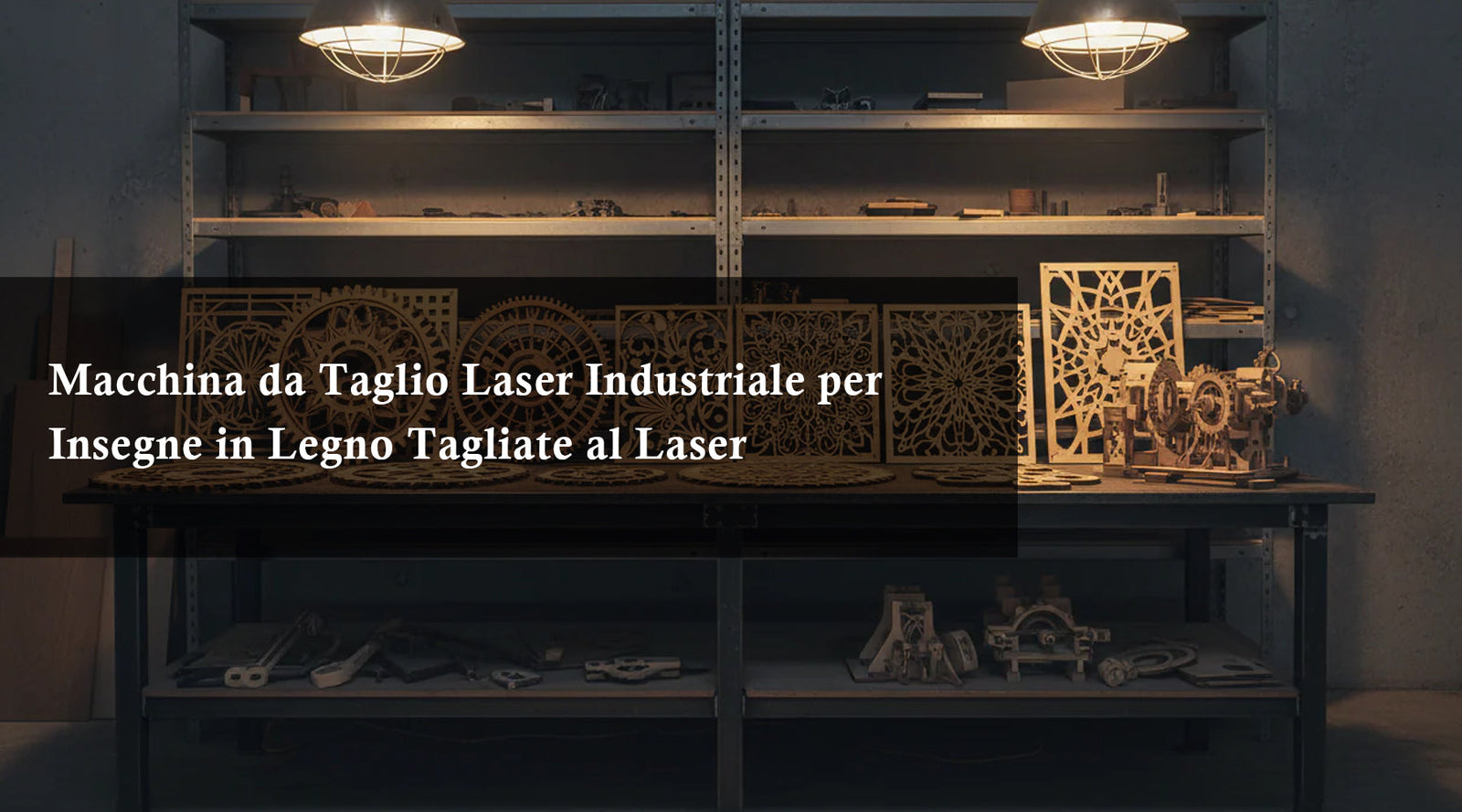 Macchina da Taglio Laser Industriale per Insegne in Legno Tagliate al Laser
