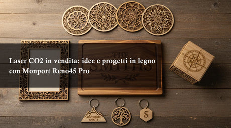 Laser CO2 in vendita: idee e progetti in legno con Monport Reno45 Pro