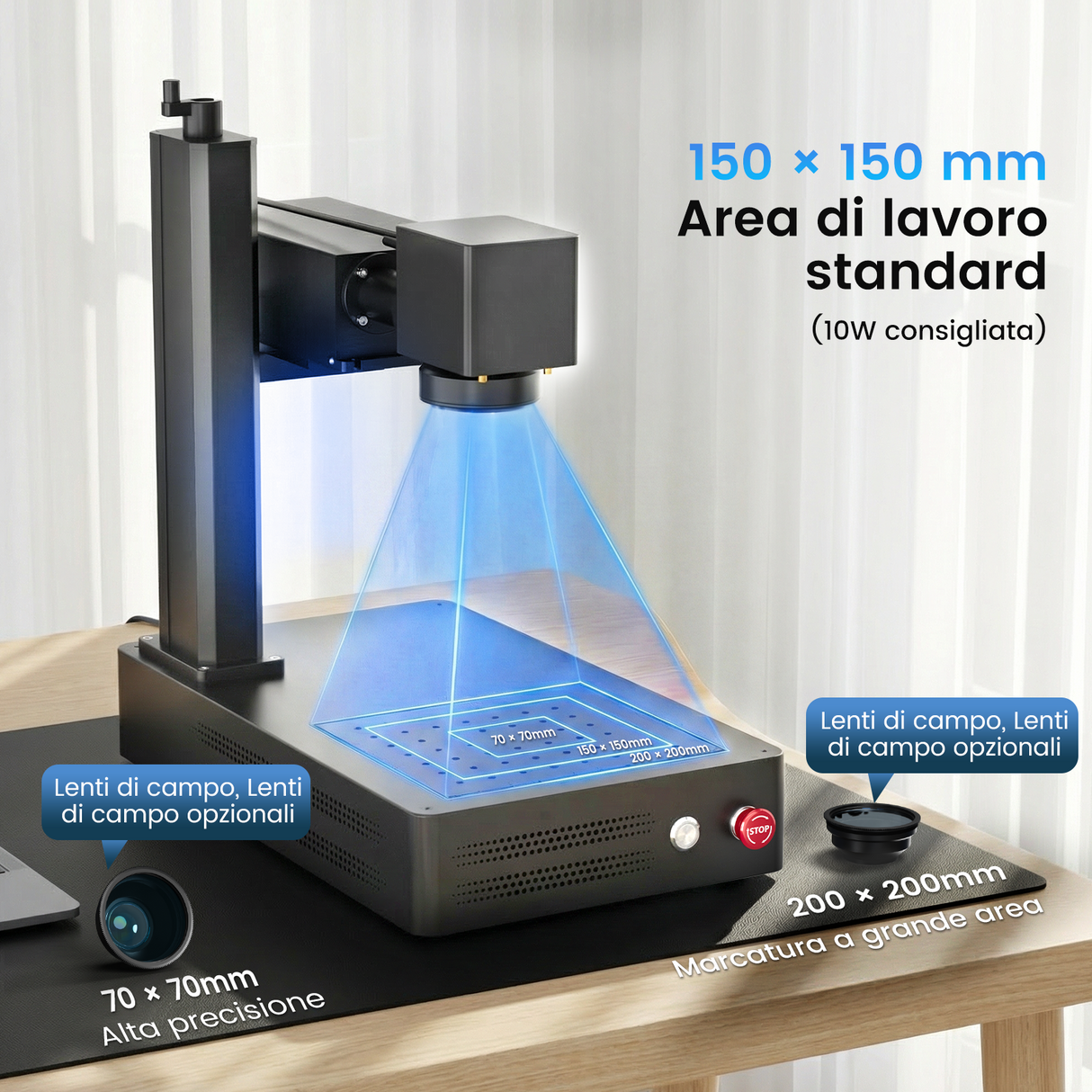 Macchina per incisione e marcatura laser UV Monport GM 6W