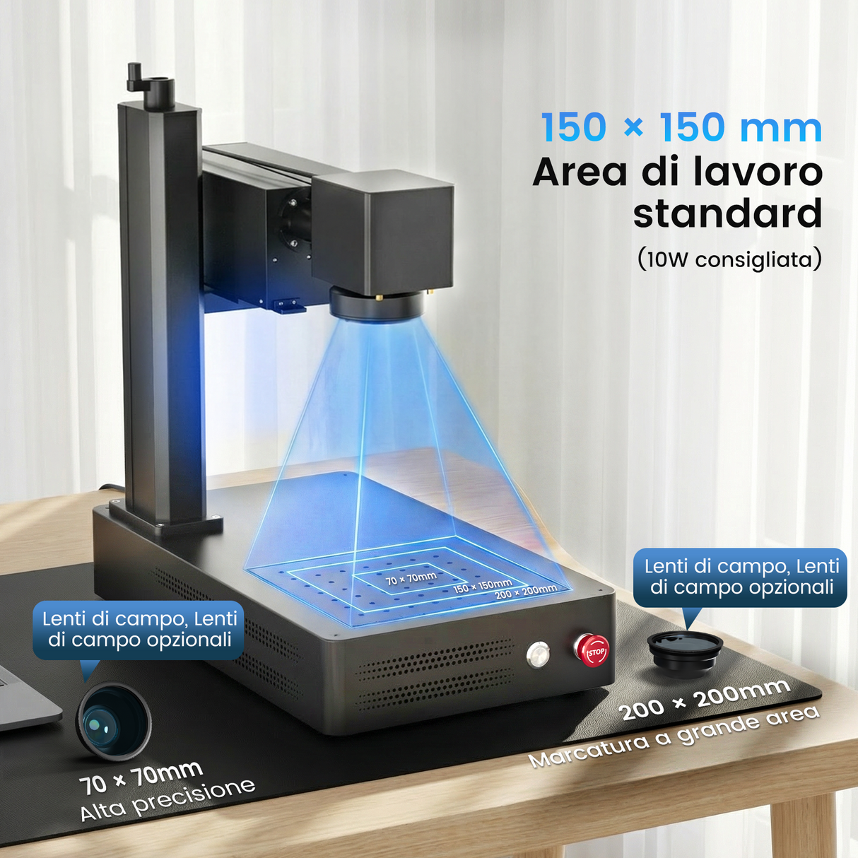 Macchina per incisione e marcatura laser UV Monport GM 10W