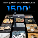 Macchina per incisione e marcatura laser a fibra integrata Monport GM 50W Pro con messa a fuoco automatica - Macchina