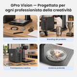 Monport GPro Vision 100W Laser per incisione e marcatura in fibra MOPA Split con Visione Intelligente 16MP e Messa a fuoco automatica