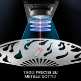 Macchina per incisione e marcatura laser in fibra MOPA integrata Monport GM 60W Pro con messa a fuoco automatica