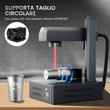 Macchina per incisione e marcatura laser in fibra MOPA integrata Monport GM 30W Pro con messa a fuoco automatica - Macchina