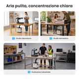 Monport Aspiratore Fumi Laser 200W con Filtrazione a 4 Strati per Incisori Laser CO2 e Fibra