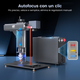 Incisore e marcatore laser a fibra ottica Monport GT 30W con messa a fuoco automatica (5.9“ x 5.9”)