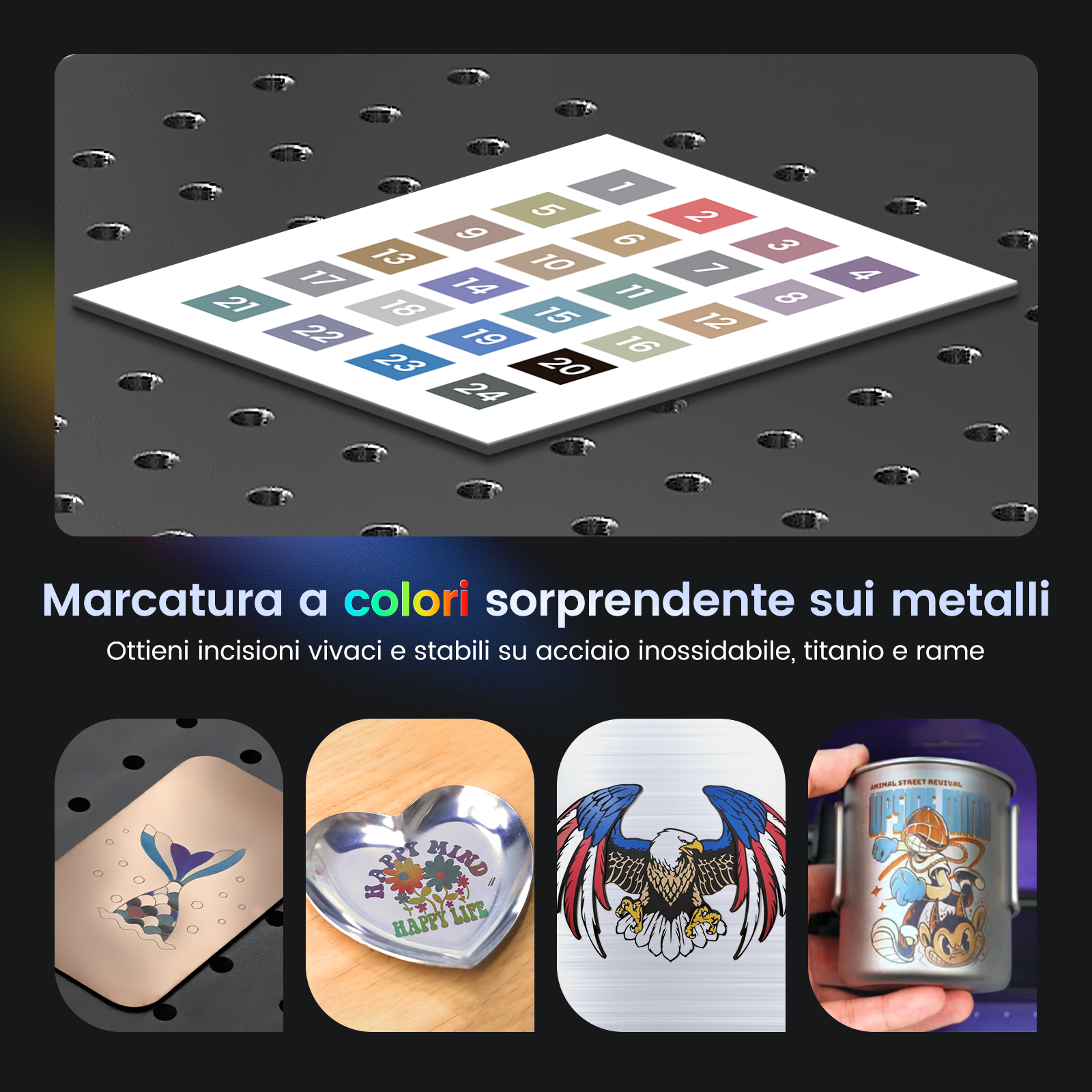 Monport GT 200W Split MOPA & Incisore laser a fibra con messa a fuoco automatica & Macchina per marcatura a colori