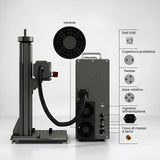 Monport GPro Vision 200W Laser per incisione e marcatura in fibra MOPA Split con Visione Intelligente 16MP e Messa a fuoco automatica