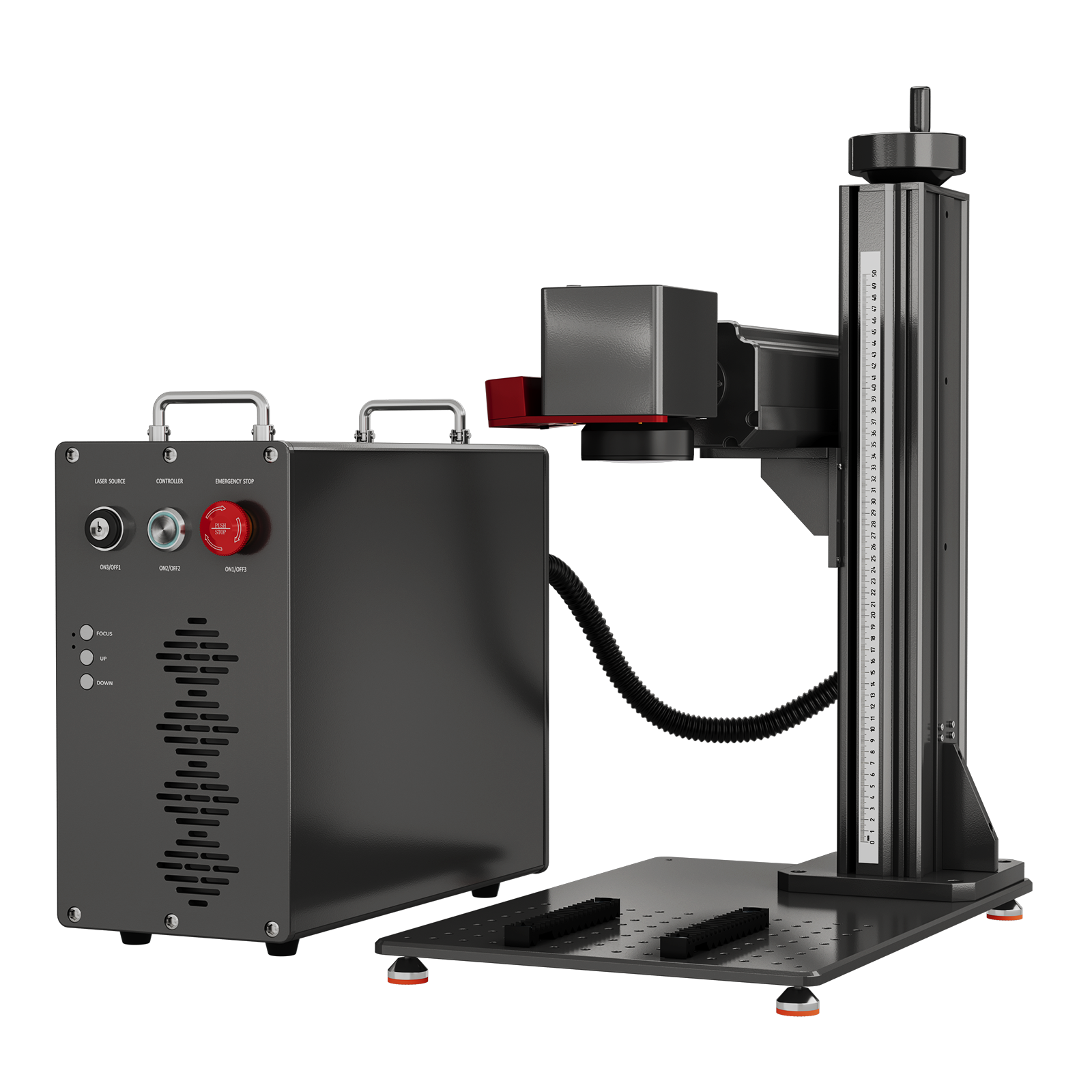 Monport GPro Vision 60W Laser per incisione e marcatura in fibra MOPA Split con Visione Intelligente 16MP e Messa a fuoco automatica