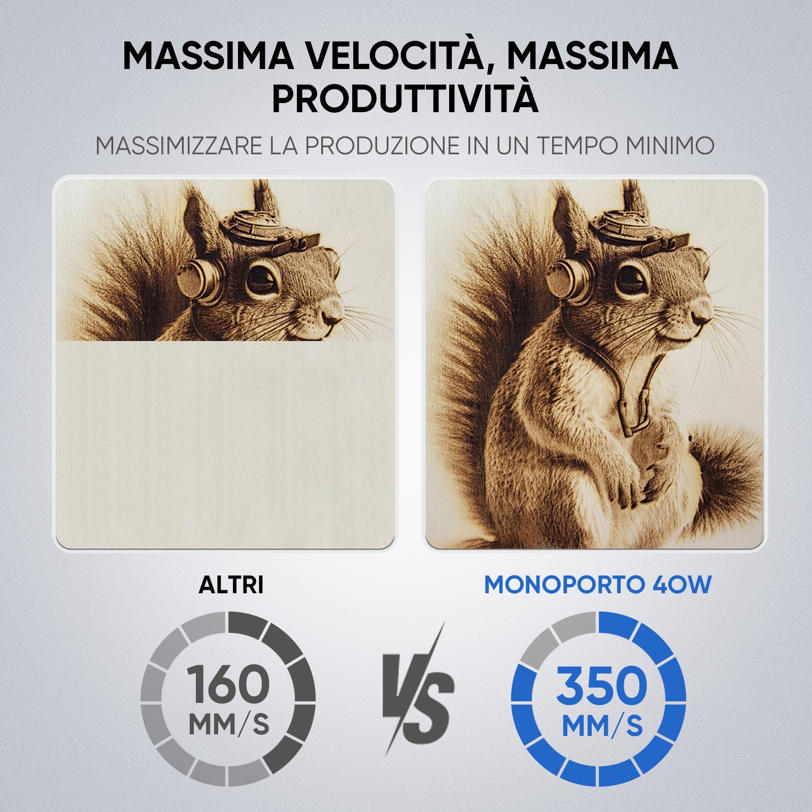 Incisore e taglierina laser CO2 Monport 40W Pro Lightburn-assistita (12