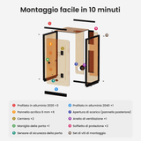 Contenitore per incisore laser Monport per laser a fibra GT e GPro (con interruttore di protezione della porta)
