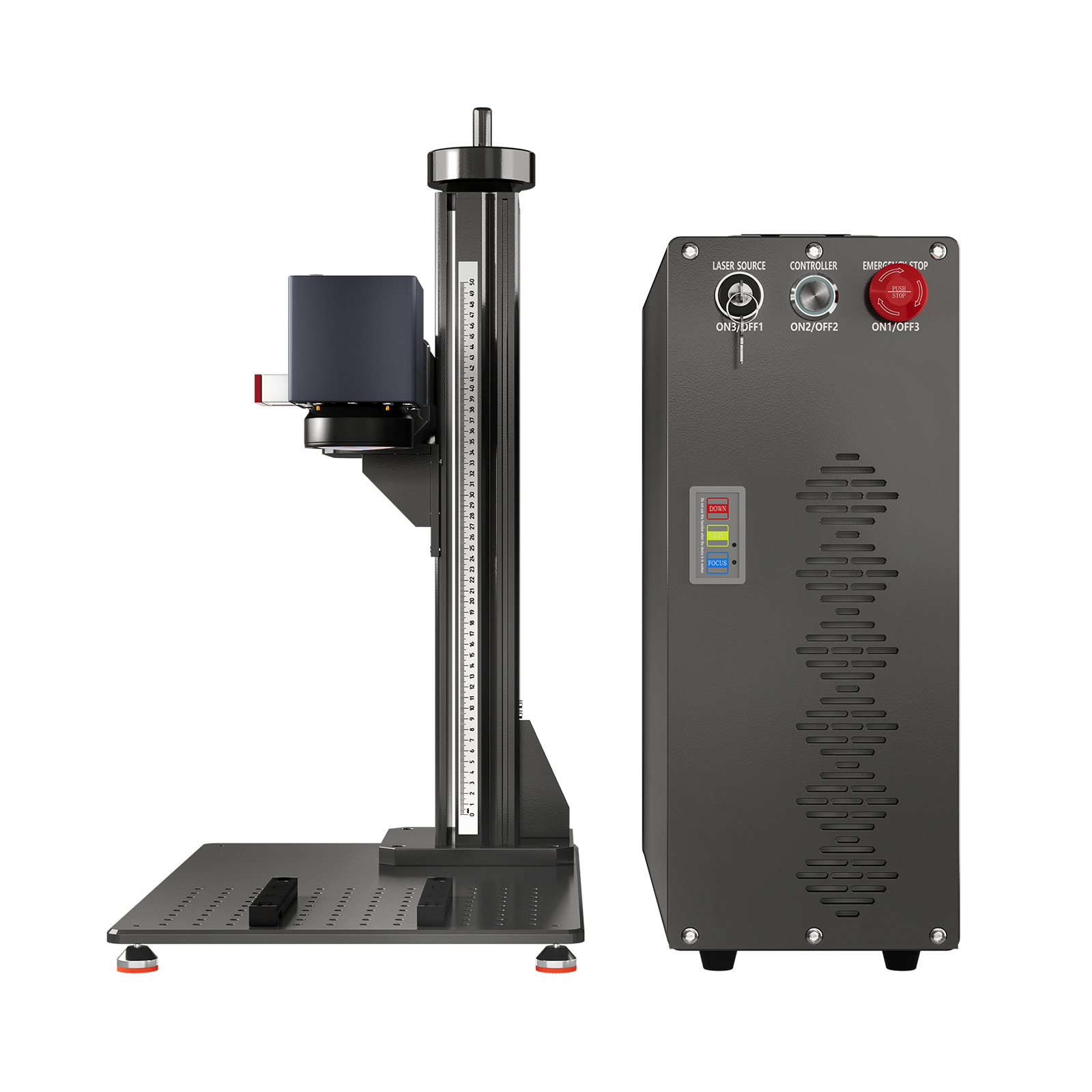 Monport GT 200W Split MOPA & Incisore laser a fibra con messa a fuoco automatica & Macchina per marcatura a colori