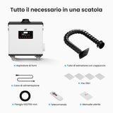 Monport Aspiratore fumi laser 260W con sistema di filtrazione a 4 stadi – Per macchine incisori laser CO₂ e a fibra
