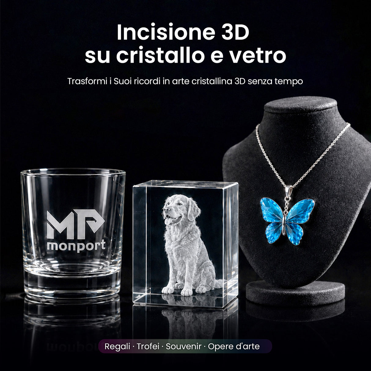 Monport UV Pro 10W Laser UV per incisione e marcatura | Incisione interna 3D su cristallo