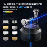 Monport GM 60W Incisore e marcatore laser in fibra MOPA integrato