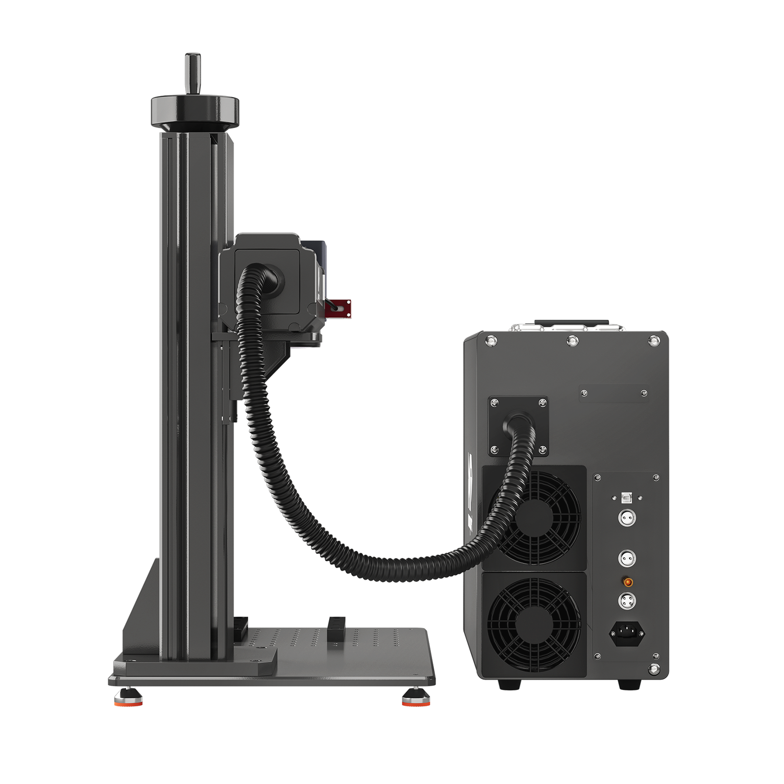 Monport GT 60W Macchina separata per incisione e marcatura a colori con laser a fibra MOPA e messa a fuoco automatica