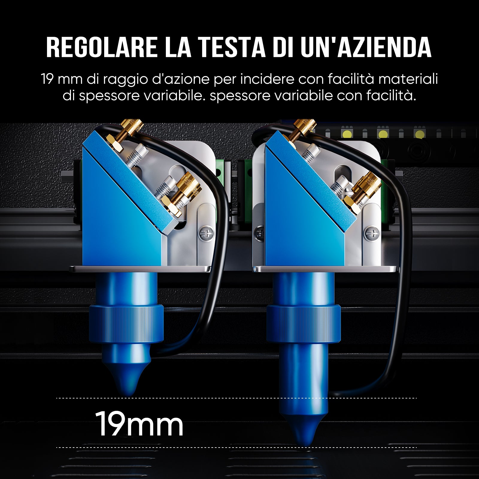 Incisore e taglierina laser CO2 Monport 40W Pro Lightburn-assistita (12