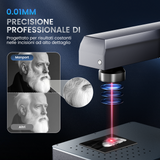 Macchina per incisione e marcatura laser a fibra integrata Monport GM 50W Pro con messa a fuoco automatica - Macchina