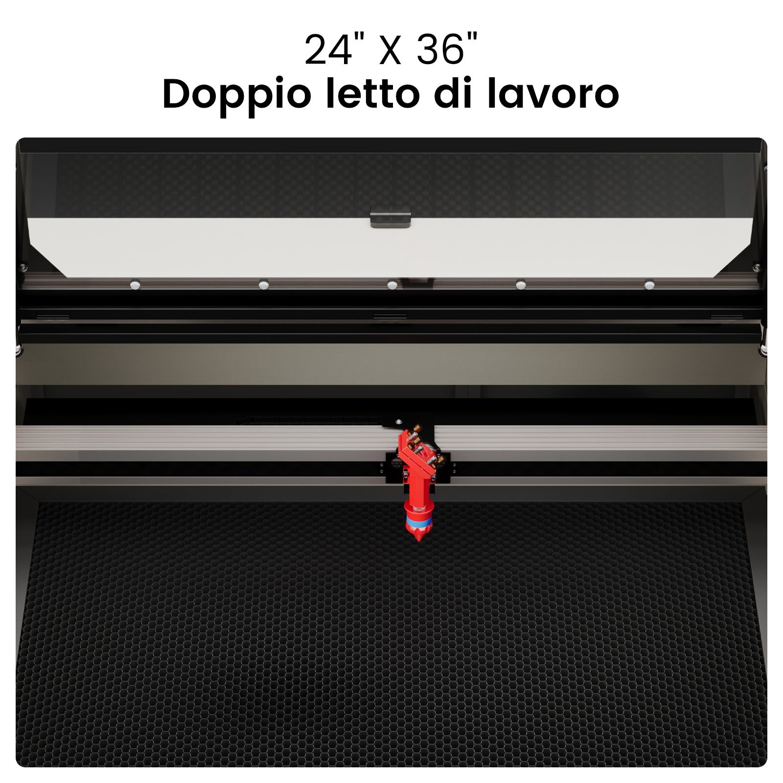 Montport 90W al laser intaglio con sistema di raffreddamento ad acqua e tagliatrice (900 x 600 mm)