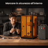 Contenitore per incisore laser Monport per laser a fibra GT e GPro (con interruttore di protezione della porta)
