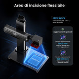 Monport GPro Vision 200W Laser per incisione e marcatura in fibra MOPA Split con Visione Intelligente 16MP e Messa a fuoco automatica