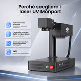 Monport UV Pro 10W Laser UV per incisione e marcatura | Incisione interna 3D su cristallo