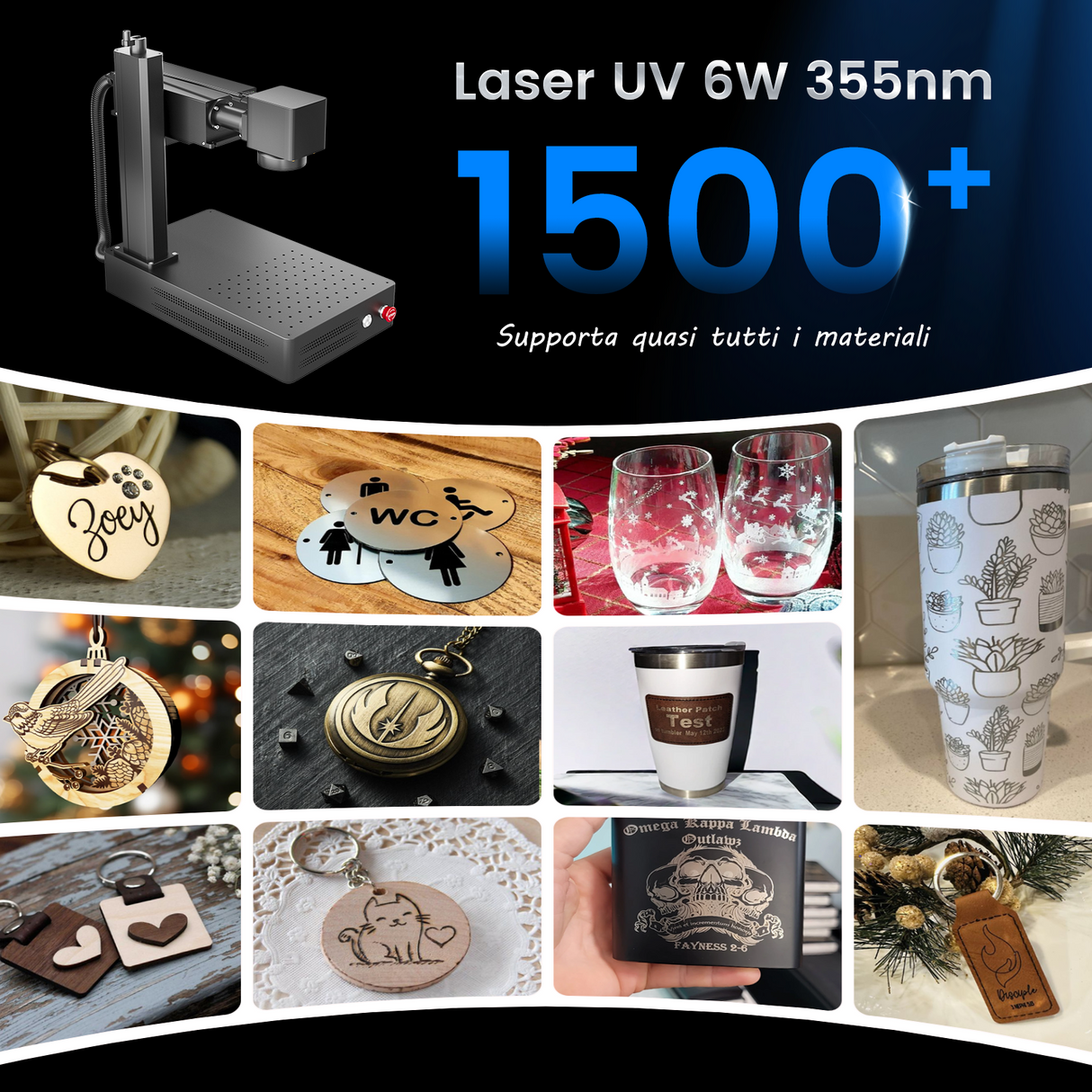 Macchina per incisione e marcatura laser UV Monport GM 6W